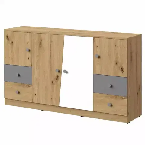 Komody do detskej izby Komoda Nero 06 160 – Šedá Mat
