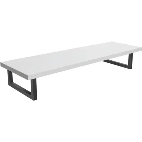 Kúpeľňový nábytok CERANO - Doska pod umývadlo Navira Pro + 2 konzoly pod dosku - biela matná - 100x46x3,6 CER-606012