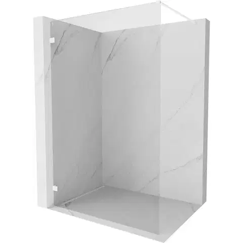 Sprchové dvere MEXEN/S - Lunar Sprchová zástena WALK-IN ľavá 50 x 200, transparent 8 mm, biela 830-050-000-20-00-L