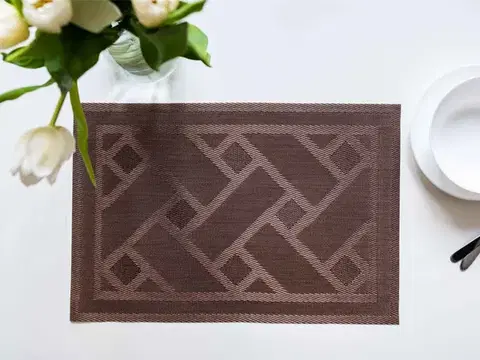 Prestieranie JAHU collections Prestieranie Deluxe 30 × 45 cm – Majda ornamenty hnedé