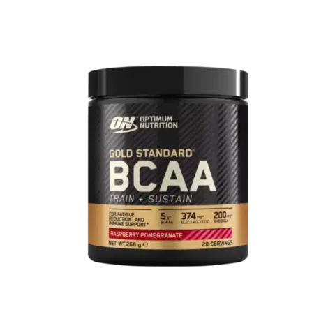 BCAA Optimum Nutrition Gold Standard BCAA Train Sustain malina