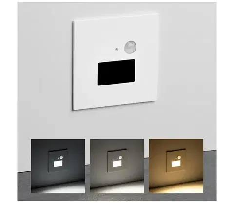 LED osvetlenie BRILAGI - LED schodiskové svietidlo s pohybovým senzorom JACK LED/3W/230V 3000/4000/6500K biela GXDO093