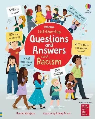 Leporelá, krabičky, puzzle knihy Lift-the-flap Questions and Answers about Racism - Jordan Akpojaro,Ashley Evans