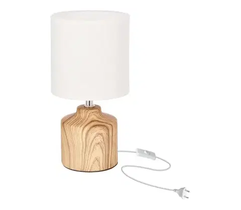 Lampy  Stolná lampa MINOS 1xE14/40W/230V hnedá/biela 41-34540
