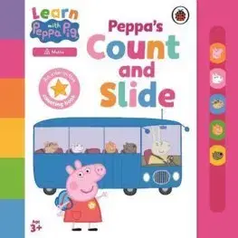 Leporelá, krabičky, puzzle knihy Learn with Peppa: Peppa's Count and Slide