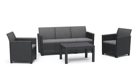 Záhradný nábytok KETER Záhradný set CLARA 5 Orlando table | grafit