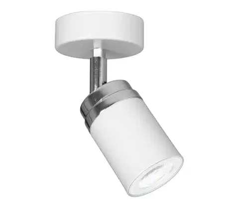 Svietidlá  Bodové svietidlo RENO 1xGU10/8W/230V biela/chróm 5136