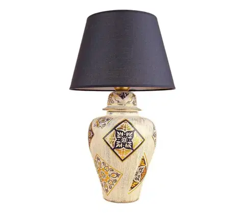 Lampy  Stolná lampa RAMZES 1xE27/40W/230V modrá/béžová 687HMY2370