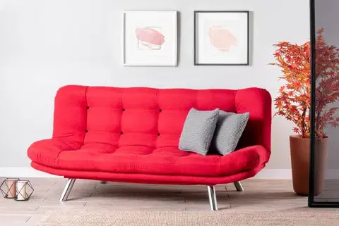 Pohovky a gauče Trojmiestna rozkladacia pohovka Misa Sofabed - Red