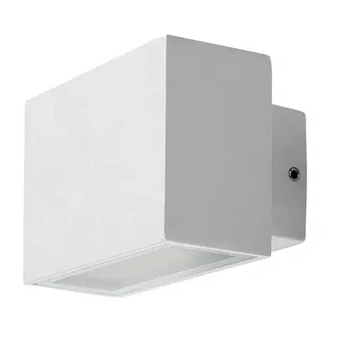 Záhradné lampy Rabalux 77074 vonkajšie nástenné LED svietidlo Mataro 7 W, biela