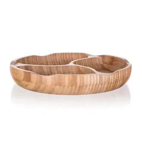Podnosy a tácky Banquet Servírovacia miska BRILLANTE Bamboo, 25 x 4 cm