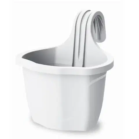 Záhrada Kvetináč Nizza Balcony S 23x18x24,5h 3lt Biely Nbw-23