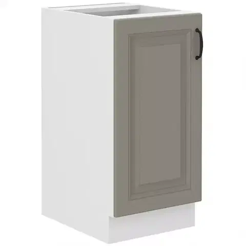 Kuchynské skrinky stojace Kuchynská skrinka Stilo claygrey/biely 40d 1f bb