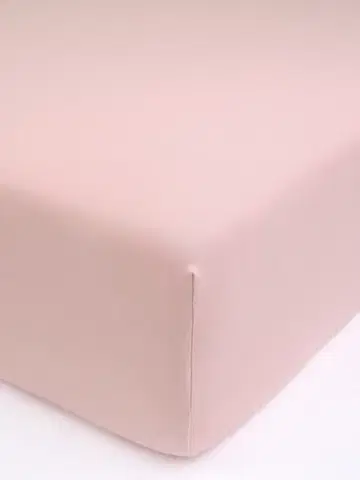 Plachty MKLozkoviny.sk Jersey plachta s elastanom Deluxe 200 × 200 cm – staroružová