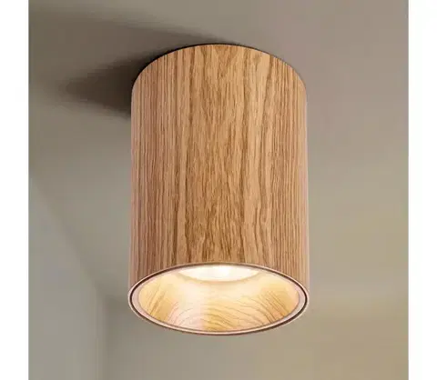 Svietidlá BRILAGI - Bodové svietidlo TRINE 1xGU10/30W/230V dubový dekor WO-TRINE-01C-WOOD-OEM