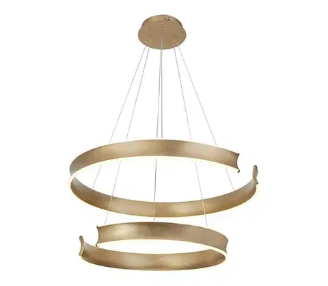 Svietidlá Viokef Lighting LED luster na lane MARLEN LED/84W/230V zlatý 4340100