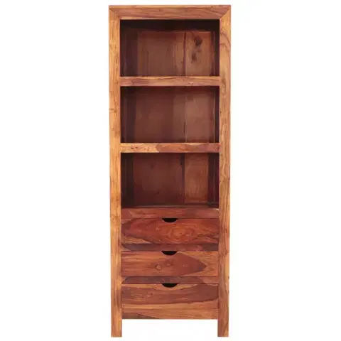 Knižnice Knižnica Amba 65x180x45 z indického masívu palisander