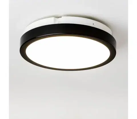 Svietidlá Brilagi - LED Kúpeľňové stropné svietidlo PERA LED/18W/230V pr. 22 cm IP65 čierna BG0483