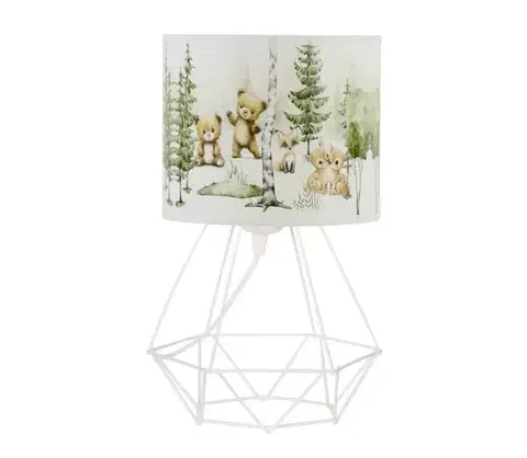 Lampy  Detská stolná lampa KIDS ROOM 1xE27/60W/230V pr. 18 cm zvieratká H0968