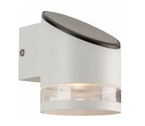 LED osvetlenie  LED Solárne nástenné svietidlo so senzorom LED/1W/3,7V IP54 3000K 1200 mAh biela 23014
