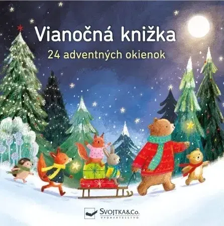 Leporelá, krabičky, puzzle knihy Vianočná knižka - 24 adventných okienok - Maria Hoeck,Ag Jatkowska