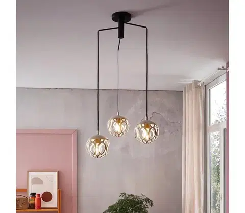 Svietidlá Eglo 99073 - Luster na lanku MIRTAZZA 3xE27/60W/230V 99073