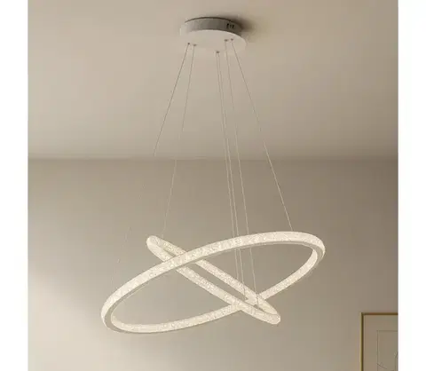 Svietidlá  LED Stmievateľný luster na lanku LED/150W/230V 3000-6500K + diaľkové ovládanie TA2314/W