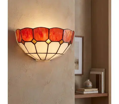 Svietidlá BRILAGI - Tiffany vitrážové nástenné svietidlo SIENNA 1xE14/40W/230V BRW-8008B