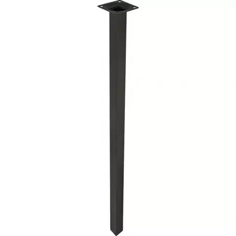 Nábytkové nohy a pätky Štvorcová nábytková noha 80 cm čierna