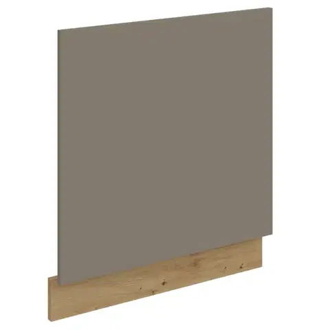 Kuchynské dolné skrinky KONDELA Frisbo ZM dvierka na umývačku 57x59,6 cm sandgrau / dub artisan