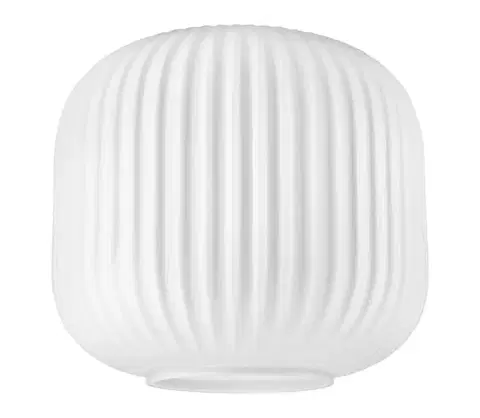 Lampy  Náhradné sklo k lustru HARMA E27 18x20 cm biela KLOSZ 257/258/B