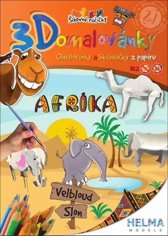 Pre deti a mládež - ostatné 3D omalovánky Afrika