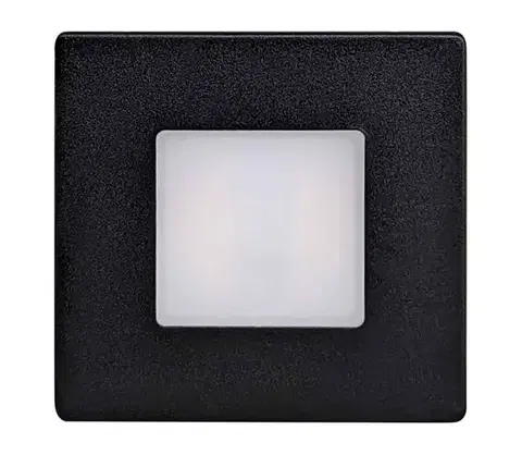 Svietidlá Greenlux LED vonkajšie schodiskové svietidlo LED/1,7W/230V 3000/4000/6000K IP54 čierna 