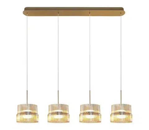Svietidlá Viokef Lighting LED luster na lanku LUXE LED/46W/230V mosadz 4346400
