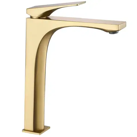 Kúpeľňové batérie REA - Umývadlová batéria Joe Brush Gold vysoká REA-B8991