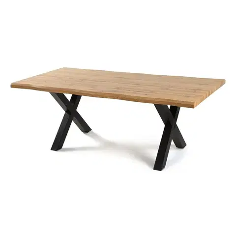 Konferenčné stolíky Jedálenský stôl TIMBER CROSS 160, prírodný dub