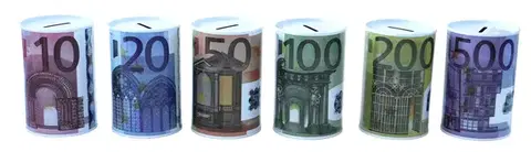 Pokladničky MAKRO - Pokladnička -EURO 8x13cm rôzne motívy
