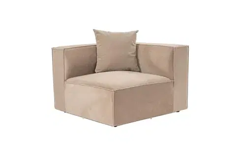 Kreslá Kreslo / Jednomiestna pohovka Sora 1R - Cappuccino v2