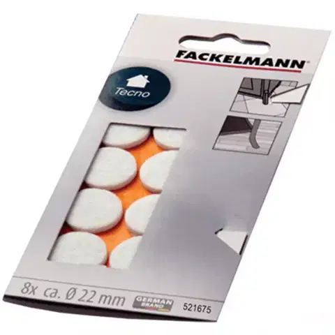 Dekorácie a bytové doplnky Podložky plstené biele 22 mm Cs 521675