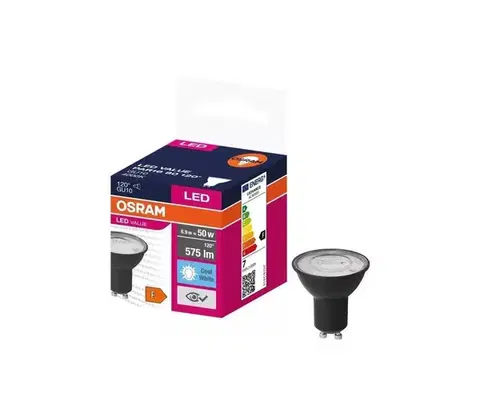Žiarovky LED Žiarovka VALUE PAR16 GU10/6,9W/230V 4000K 120° čierna - Osram 4058075766631