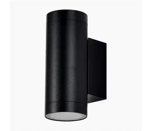 Svietidlá  Vonkajšie nástenné svietidlo 2xGU10/40W/230V IP54 čierna 2971