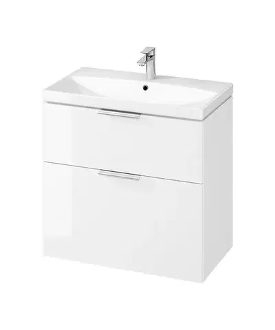 Kúpeľňový nábytok CERSANIT - SET B590 CITY 80 biela DSM (SKRINKA + UMÝVADLO) S801-423