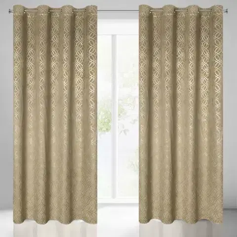 Závesy do spálne Záves ARETA 140X250 na priechodkách 390155
