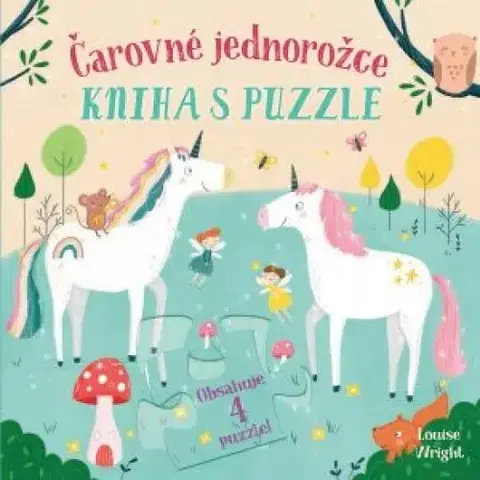 Leporelá, krabičky, puzzle knihy Čarovné jednorožce Kniha s puzzle - Louise Wright