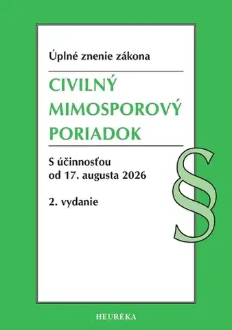 Občianske právo Civilný mimosporový poriadok, 2. vydanie 6/2026