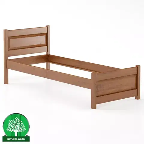 Drevené postele Posteľ buková LK120–90x200 cherry