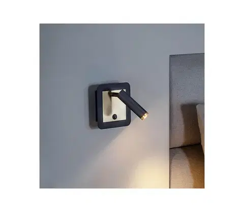 Svietidlá Redo 01-3092 - LED Nástenné bodové svietidlo CLOSER LED/6W/230V čierna 01-3092