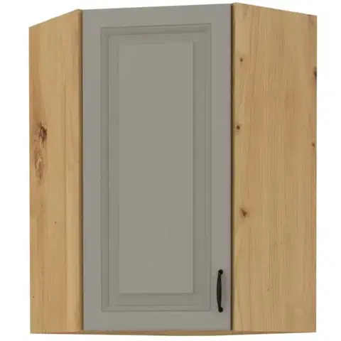 Kuchynské skrinky visiace Skrinka do kuchyne STILO CLAYGREY/ARTISAN 60X60 GN-90 1F (45°)