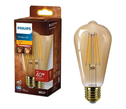 Žiarovky LED Žiarovka VINTAGE Philips ST64 E27/7W/230V 1800K 8720169191235