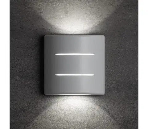 LED osvetlenie  39183 - LED Vonkajšie nástenné svietidlo REFAZI LED/6W/230V IP54 biela 39183